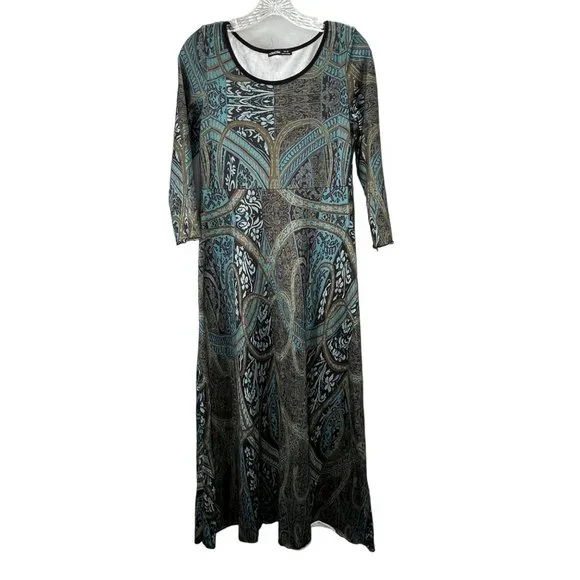 leanna blue flower embroidered maxi dress Leanna Red Flower Embroidered Maxi Dress main image 0